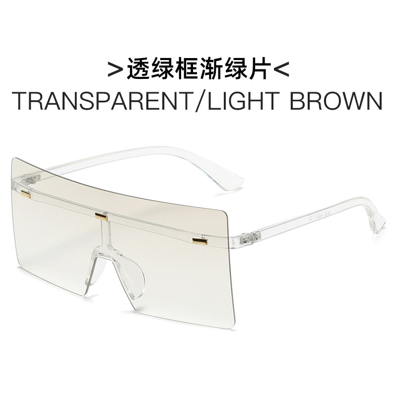 Damen futuristische Oversized-Sonnenbrille Brehn