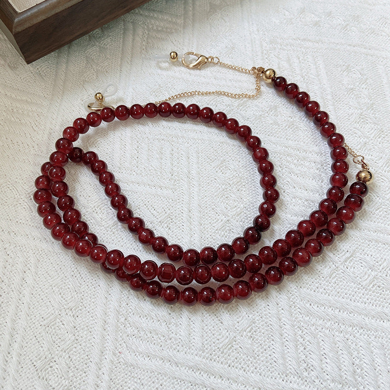 Modisches Schmuckband Aus Onyx-Perlen Brehn
