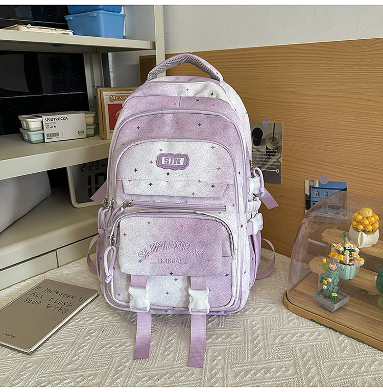 Multi-Taschen Galaxy-Themen Schulrucksack