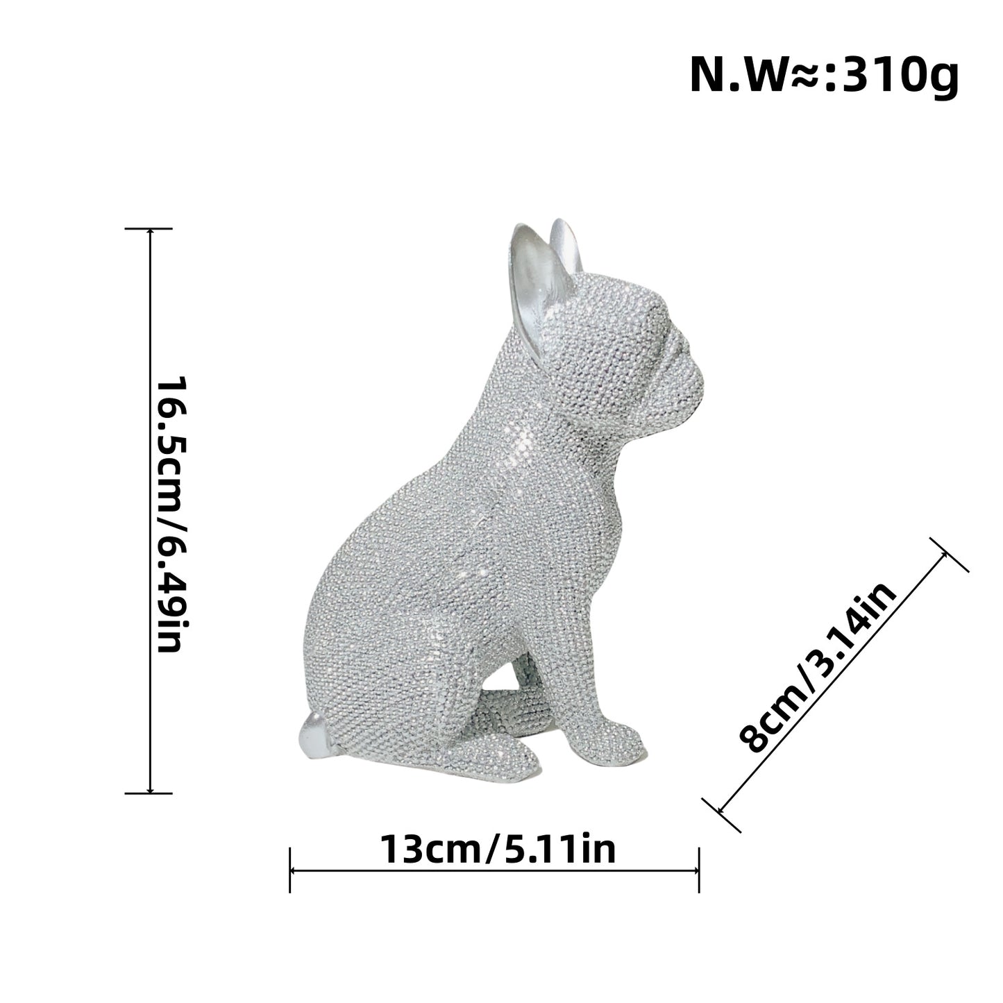Dekorative Hundefigur im modernen Design Brehn