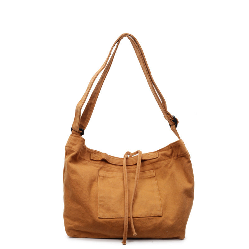 Lässige Zugband-Schultertasche Brehn