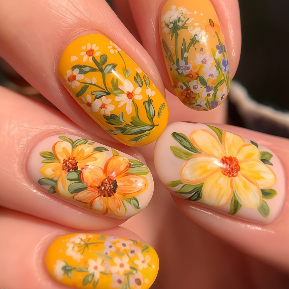 Saisonales thematisiertes Press-On-Nagelkunst-Set Brehn