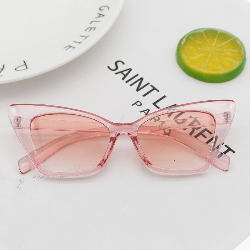 Damen Modische Cat-Eye Sonnenbrille mit hochwertiger Rahmenstruktur Brehn