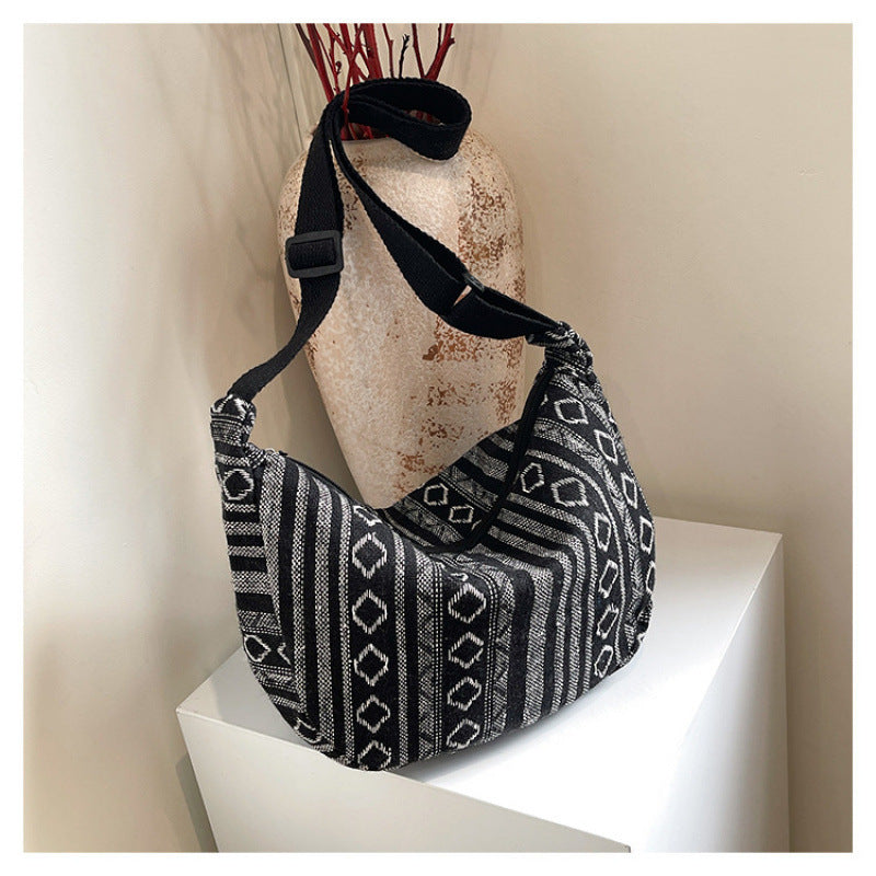 WoBohemian Ethnisches Muster Hobo Tasche Brehn