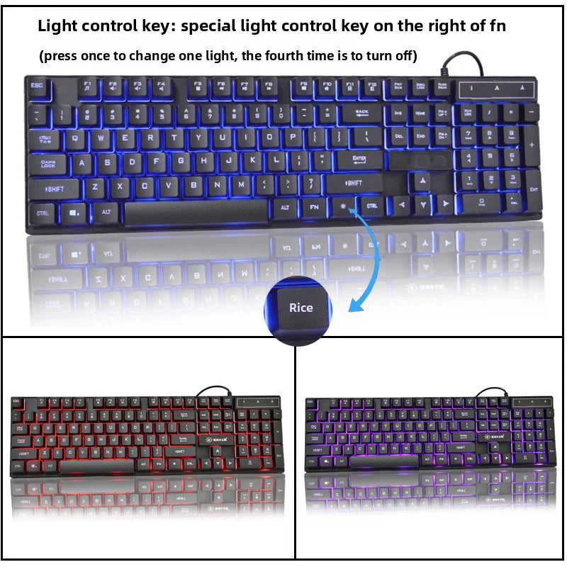 Rgb Beleuchtete Gaming-Tastatur Brehn