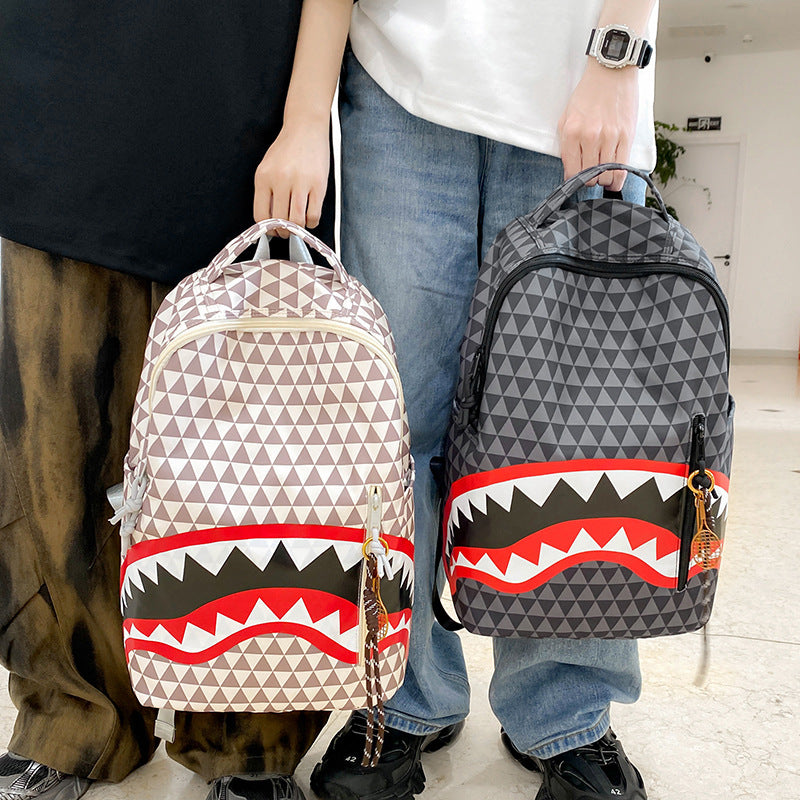 Rucksack mit Einzigartigem Hai-Motiv Brehn