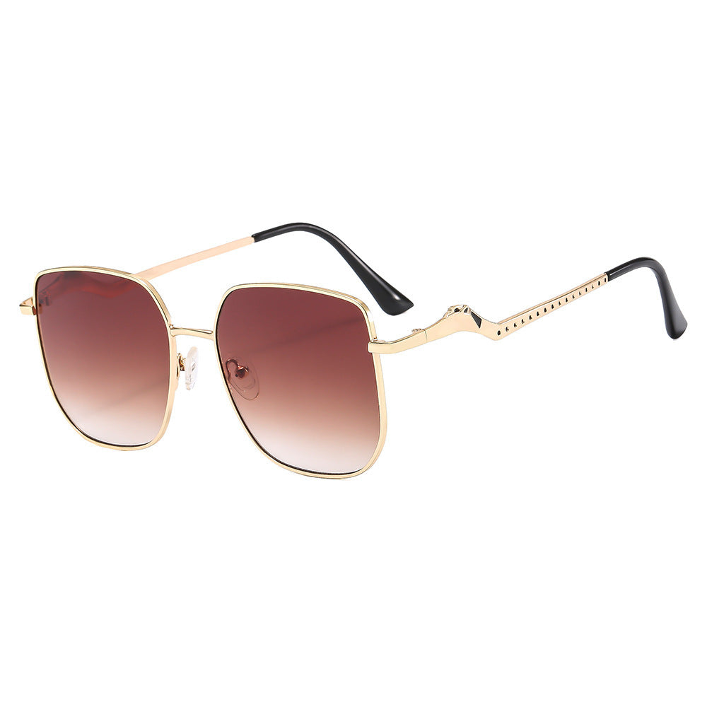 Damen quadratischeDesigner-Sonnenbrille mit dekorativen Akzenten Brehn