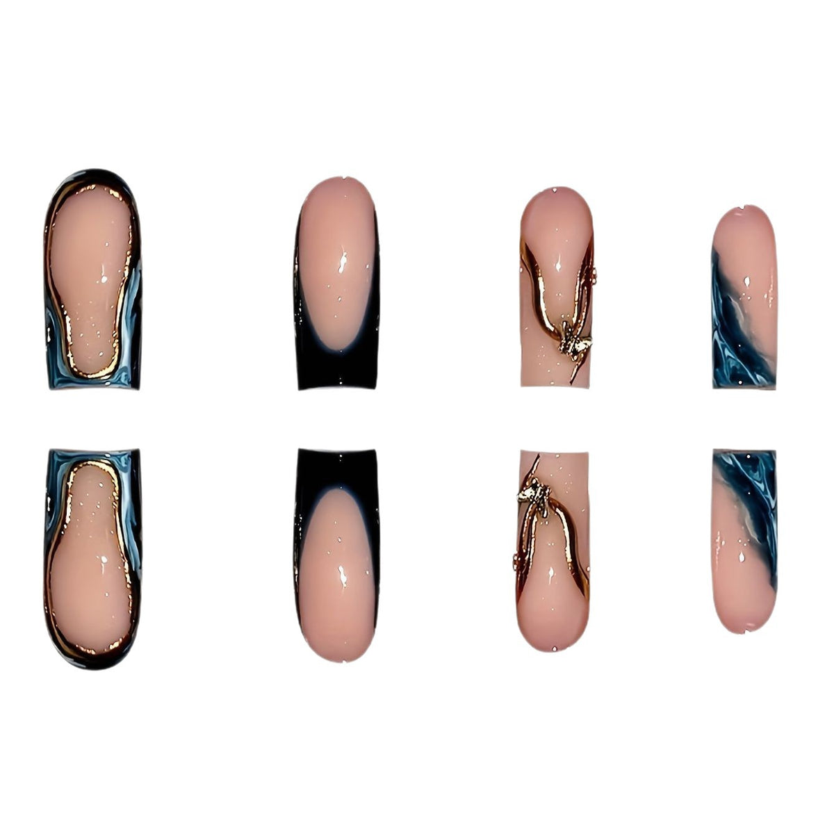 Elegante Skulptierte Nagelkunstverlängerungen Brehn