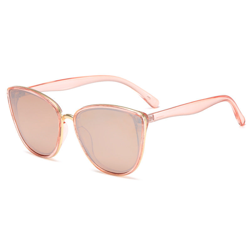 Damen Cat-Eye Sonnenbrille mit transparentem Rahmen und UV-Schutz Brehn