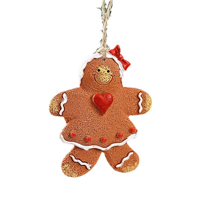 Dekorative Weihnachtsfigur im Lebkuchenmann-Design Brehn