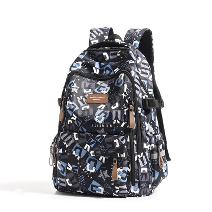 Stylischer Mehrfachfächer Grafikdruck Rucksack Brehn