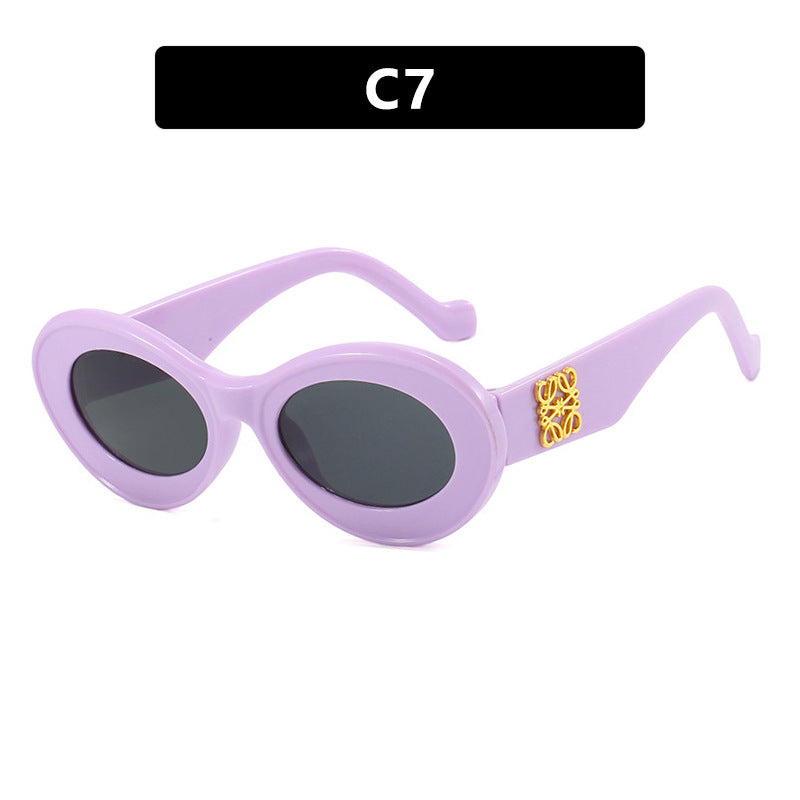 Damen elegante geschwungene Sonnenbrille Brehn