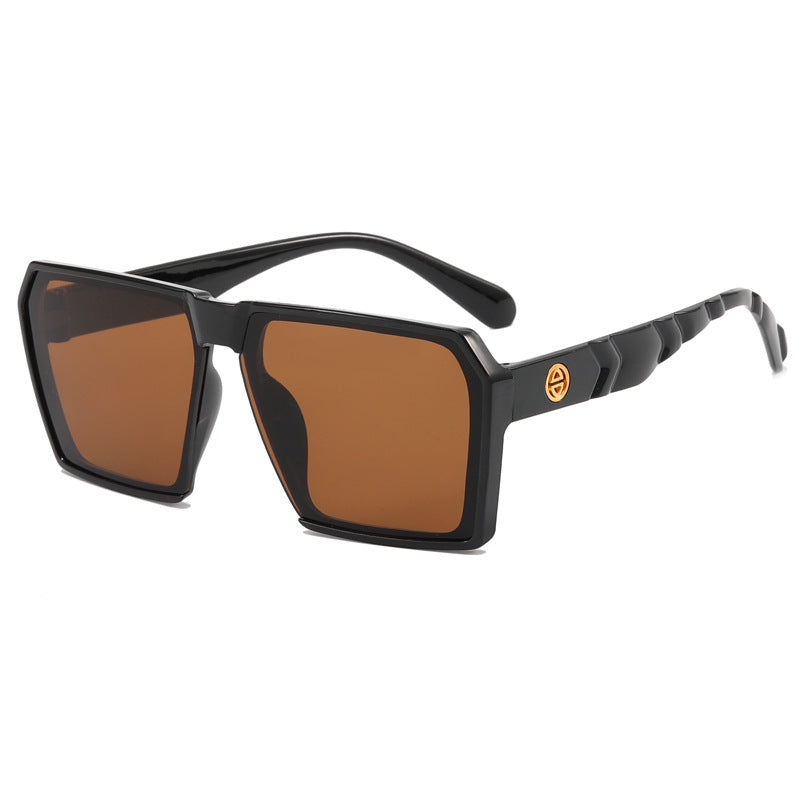 Damen Stylische quadratische Sonnenbrille mit kontrastierenden Gläsern Brehn