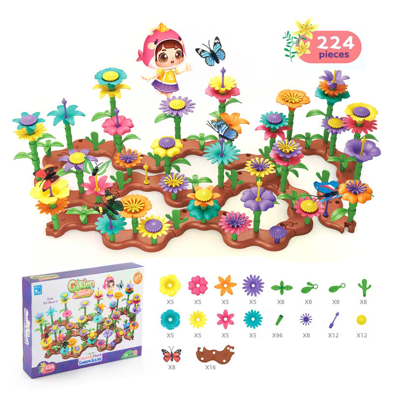 Brehn | Blumen Bauklötze Set