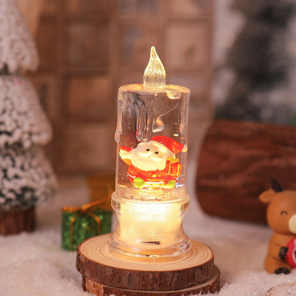 LED Weihnachtslaterne mit Santa-Figur Brehn