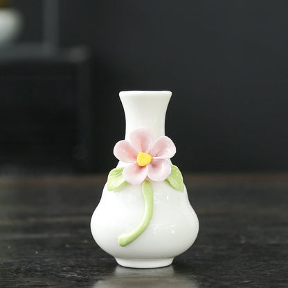 Künstlerische Blumenporzellanvase Brehn