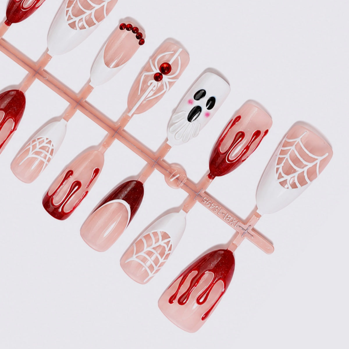 Halloween inspiriertes Kunstnagelset Brehn