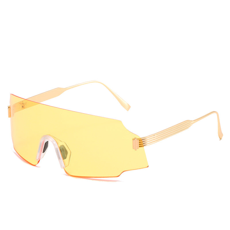 Damen sportliche Sicherheits-Sonnenbrille mit modernem, transparentem Design Brehn