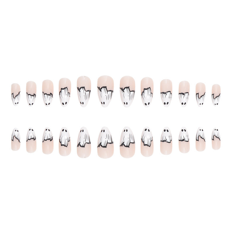 Ghost-Themen Press-on Nagelkunst Brehn