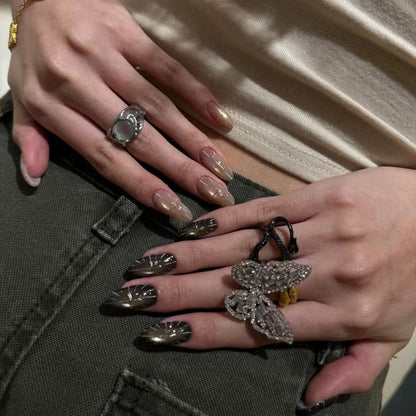 Elegante Stiletto Nagelkunst Verlängerungen