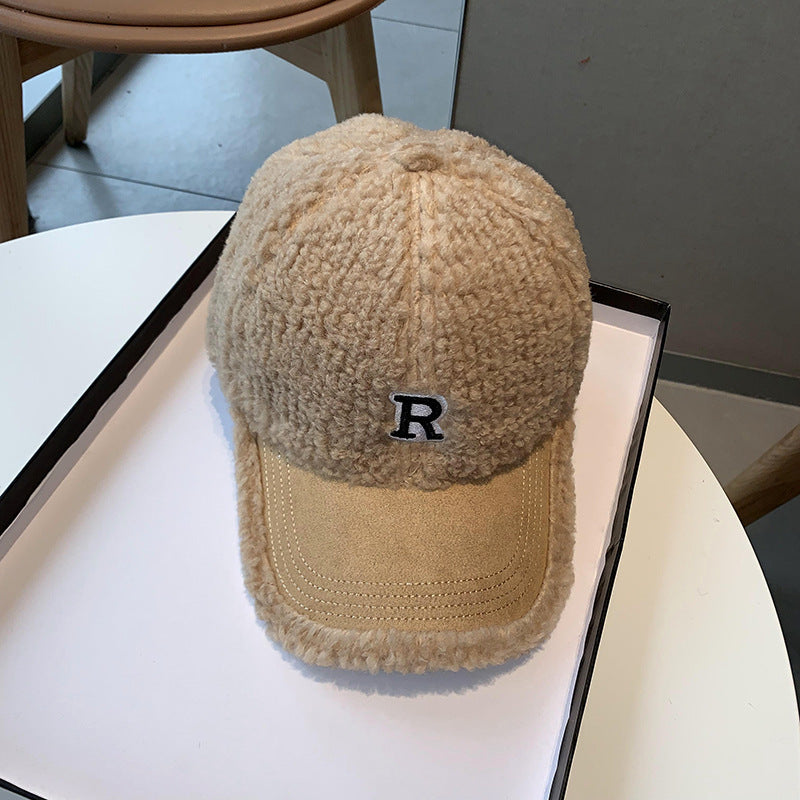 Damen Fuzzy Plush Baseball Cap Brehn