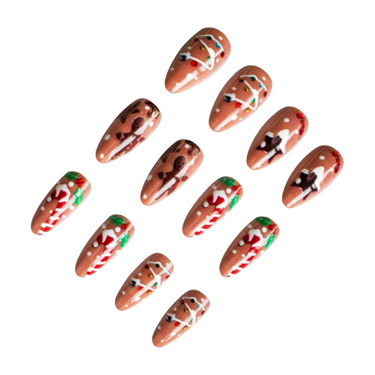 Festliches Lebkuchen Nagelkunst Set 1790958181