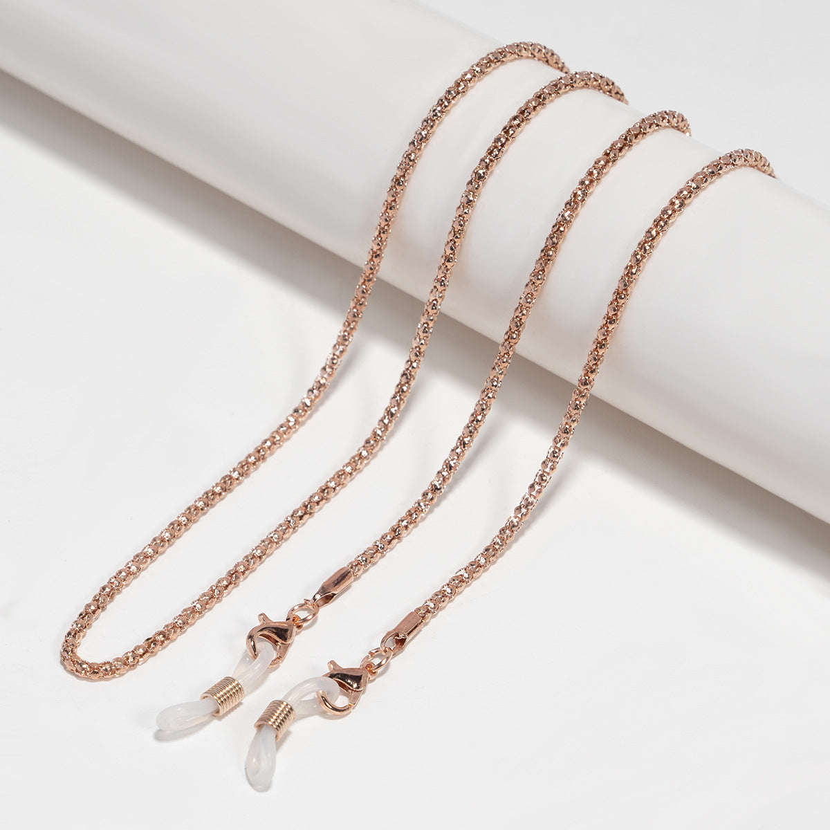 Elegante versilberte Brillen Kette Brehn