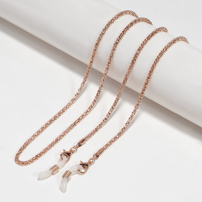 Elegante versilberte Brillen Kette Brehn