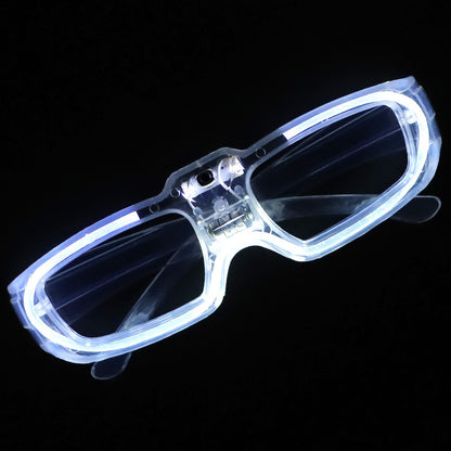 Leuchtende Herzbrille