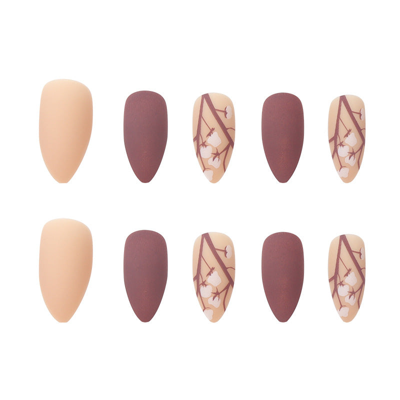 Stylische matte Stiletto Press-On Nägel Brehn