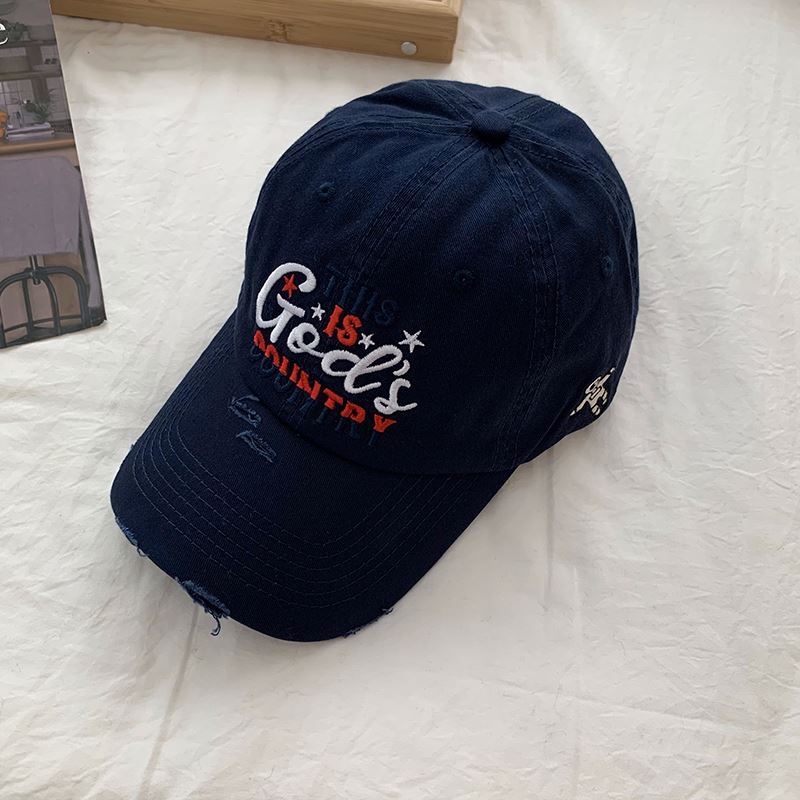Männer's Distressed Bestickte Baseballmütze Brehn