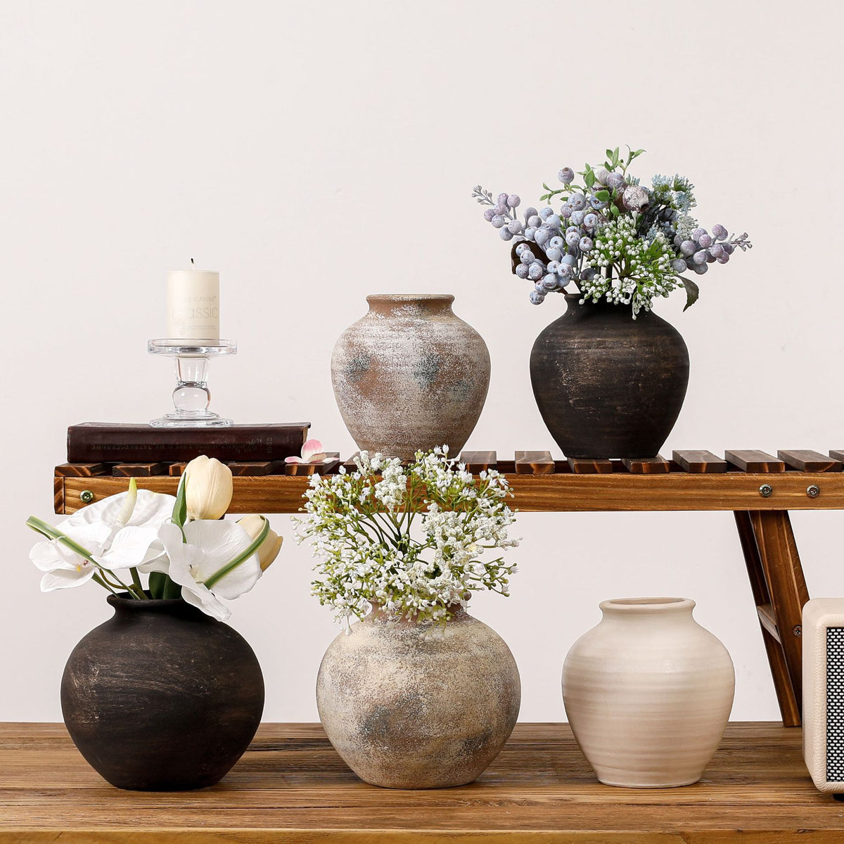 Handgefertigte Terrakotta Vase Brehn