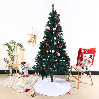 Stilvolle Weihnachtsbaum-Decke aus Plüsch Brehn