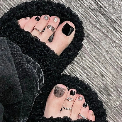 Kunstnagelset mit holographischem Effekt Brehn