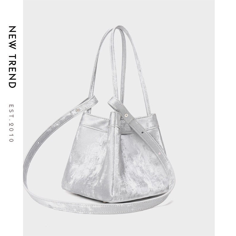 Samt Drawstring Eimer Tasche mit verstellbarem Riemen