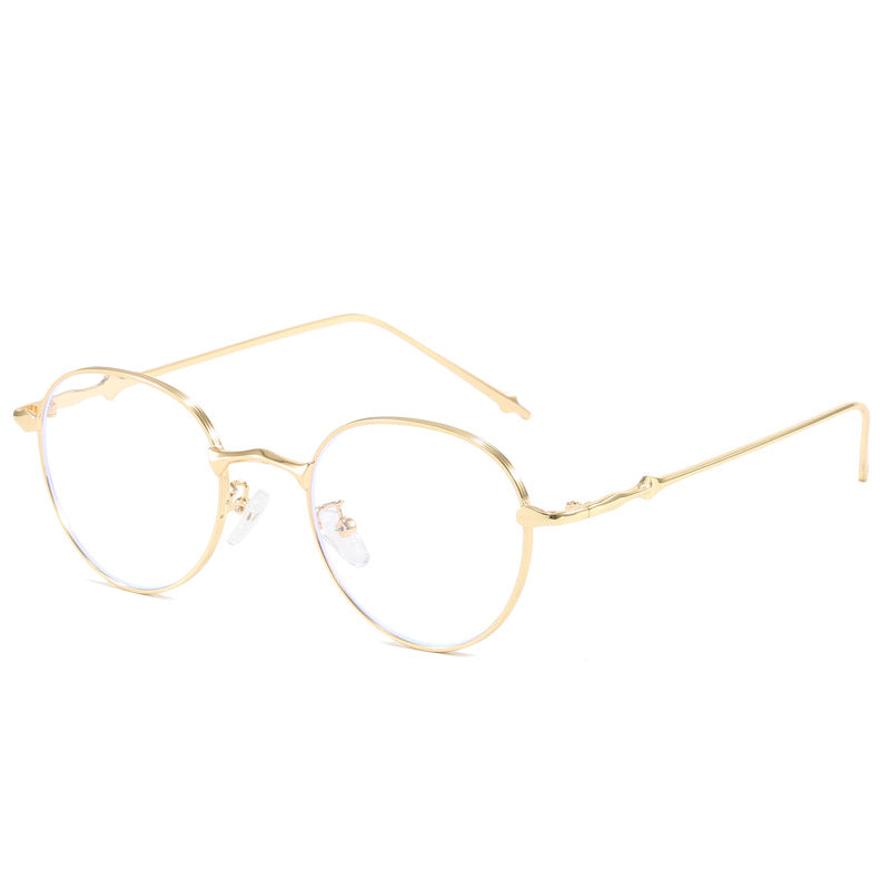 Damen elegante runde Sonnenbrille mit modischem Metallrahmen Brehn