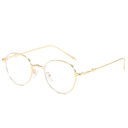 Damen elegante runde Sonnenbrille mit modischem Metallrahmen Brehn