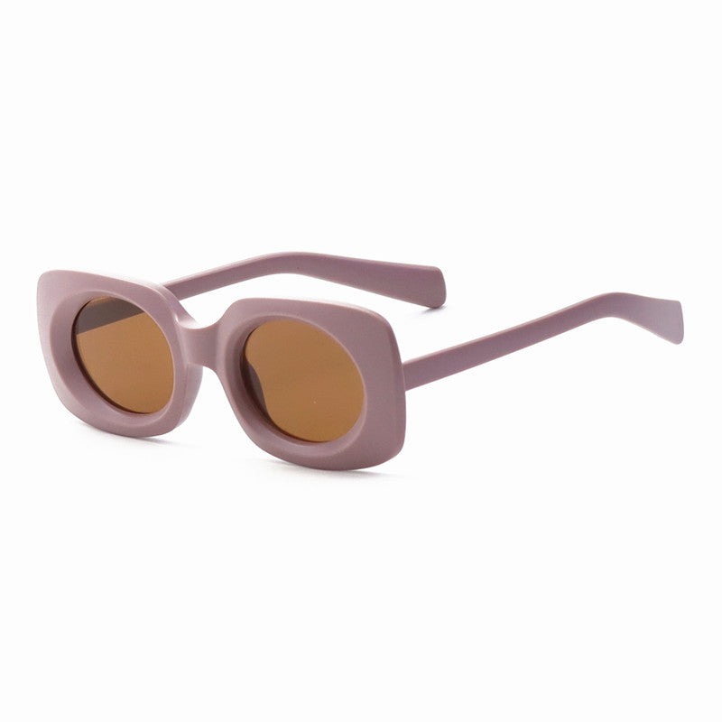 Zeitgenössische Matte Quadratische Sonnenbrille Brehn