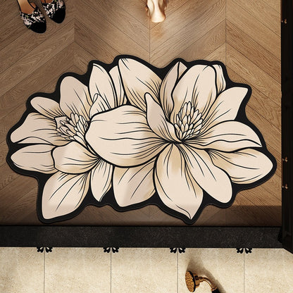 Blumenförmige dekorative Badematte