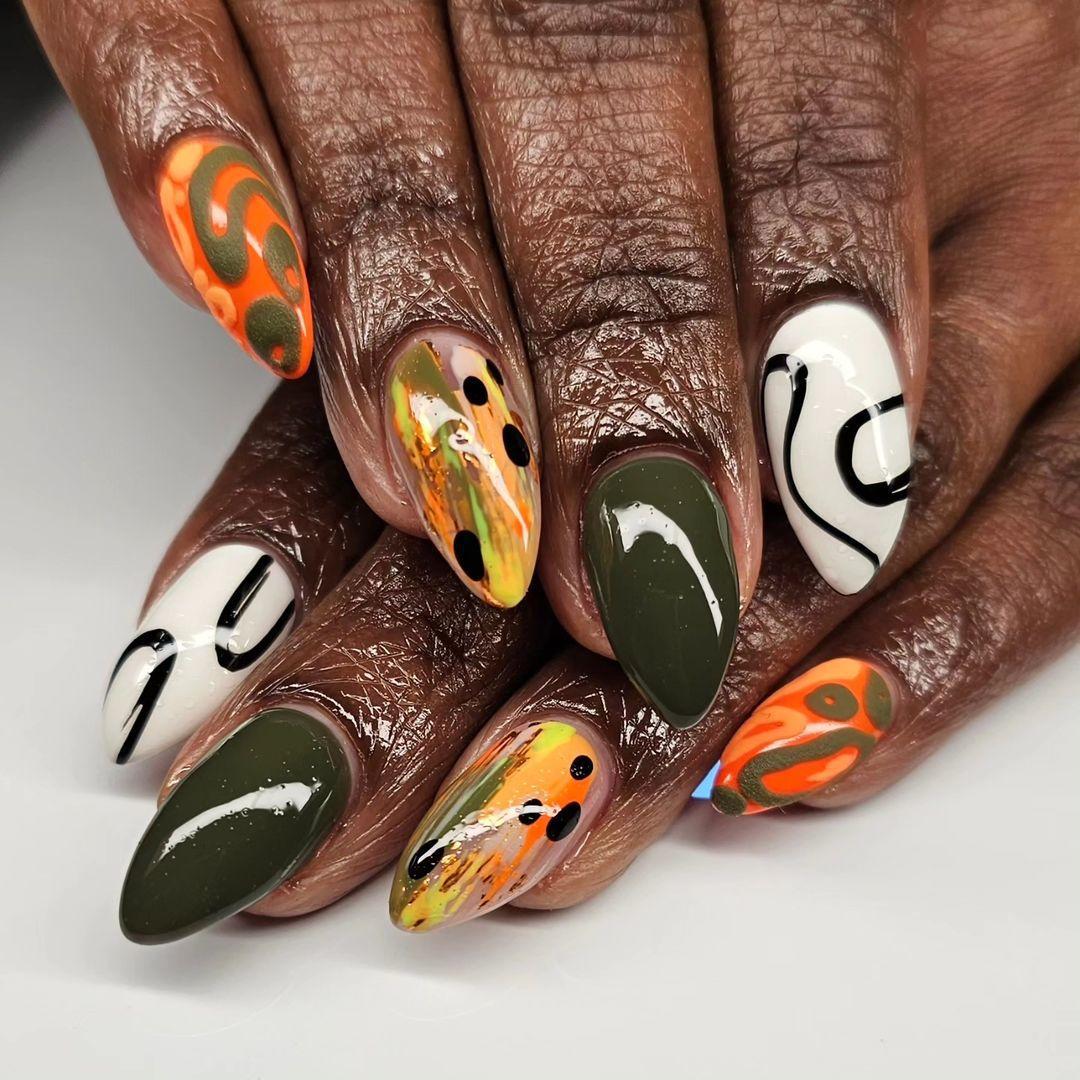 Kreative Nail Art Kunstnägel Set Brehn