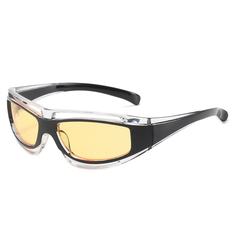 Damen Sportliche Sonnenbrille mit aerodynamischem Design und polarisierenden Gläsern Brehn