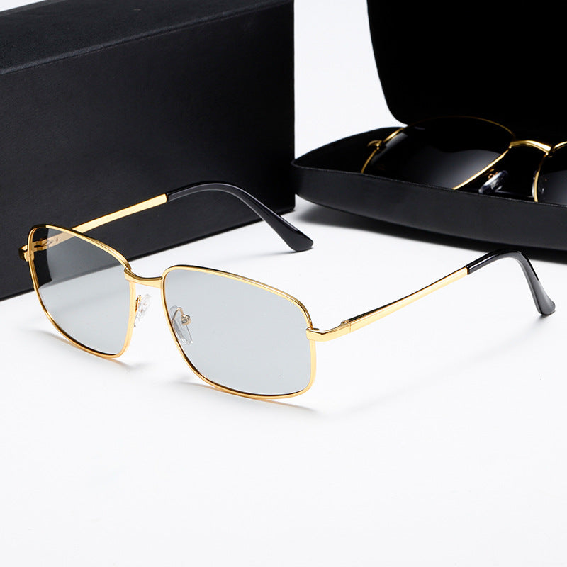 Damen elegante Sonnenbrille mit modernem Metallrahmen Brehn