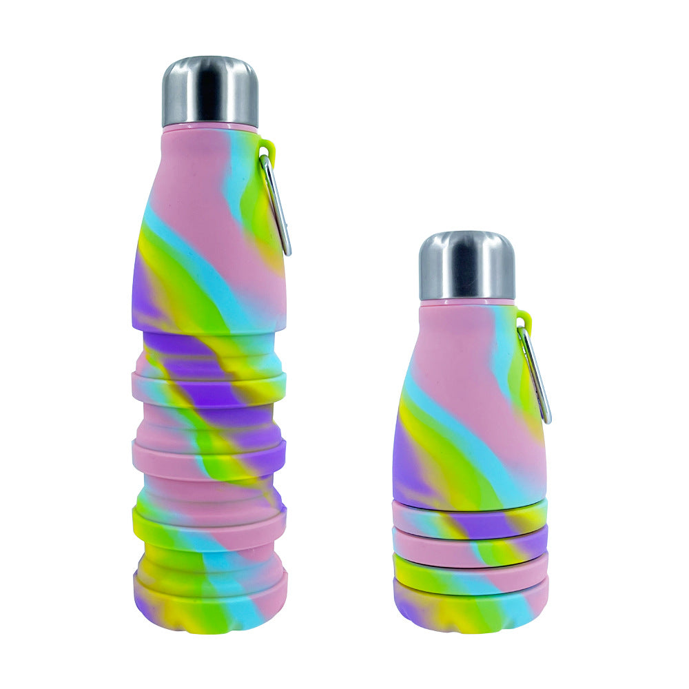 Damen zusammenfaltbare Silikon Wasserflasche Brehn