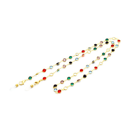 Bunte Edelstein Brillen Kette Brehn