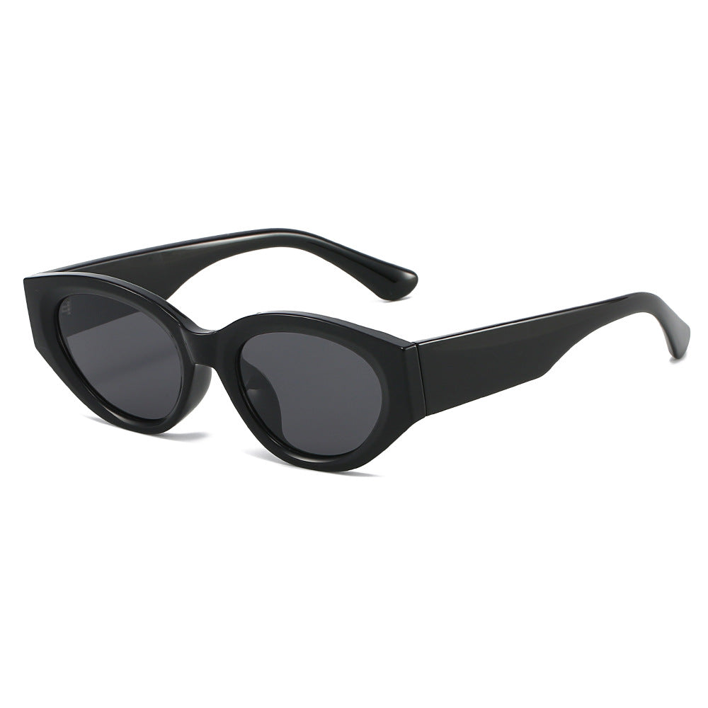 Damen Cat-Eye Sonnenbrille mit modernem, transparentem Rahmen und UV-Schutz Brehn