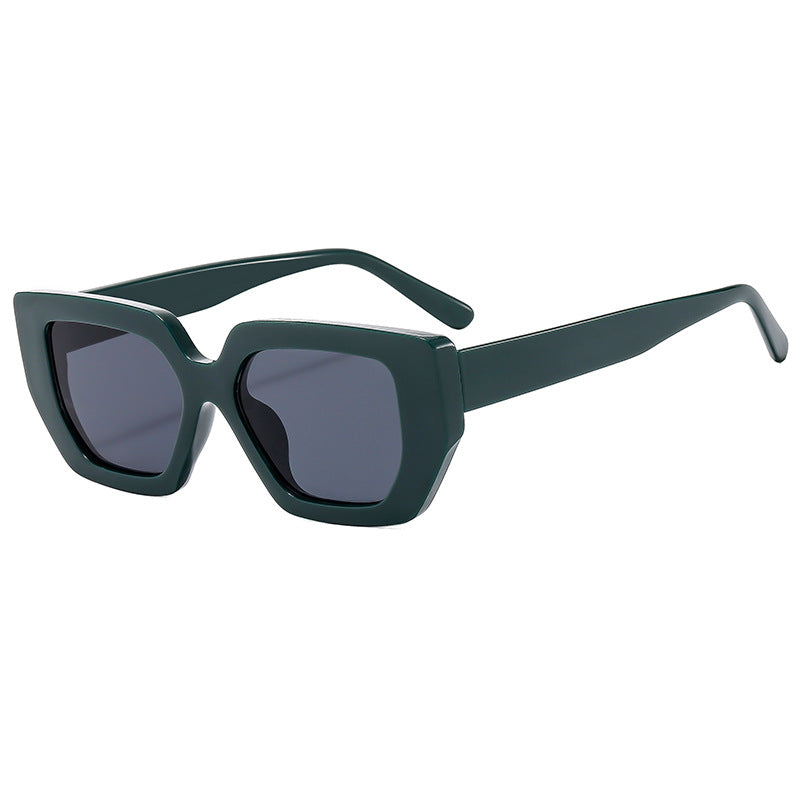 Damen moderne geometrische Sonnenbrille mit auffälligem Rahmen Brehn