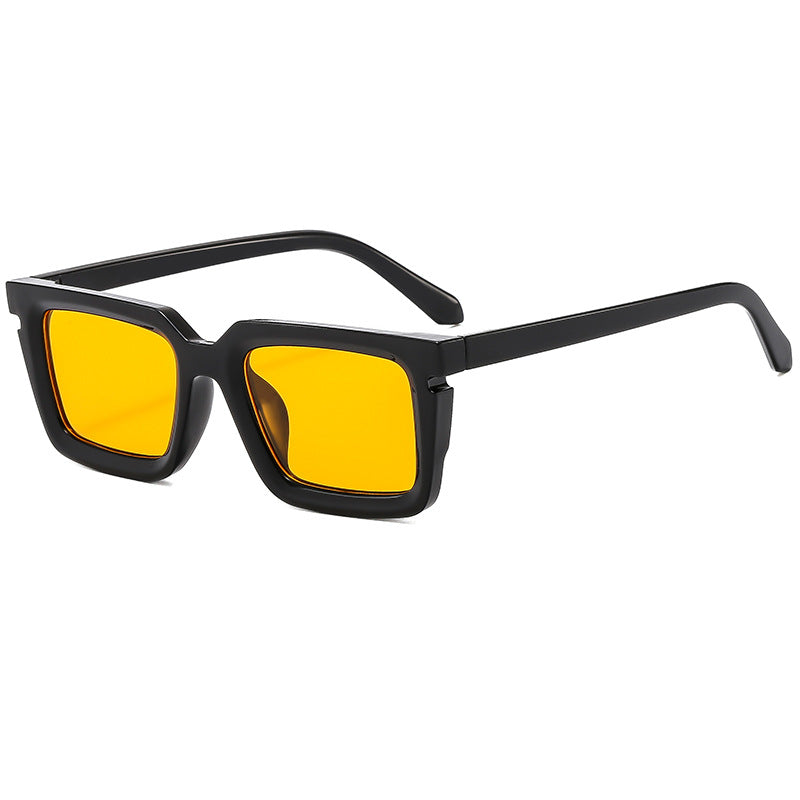 Herren Bold Retro Quadratische Sonnenbrille Brehn