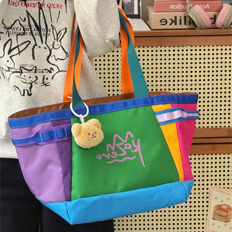 Bunte Canvas Strandtasche Brehn