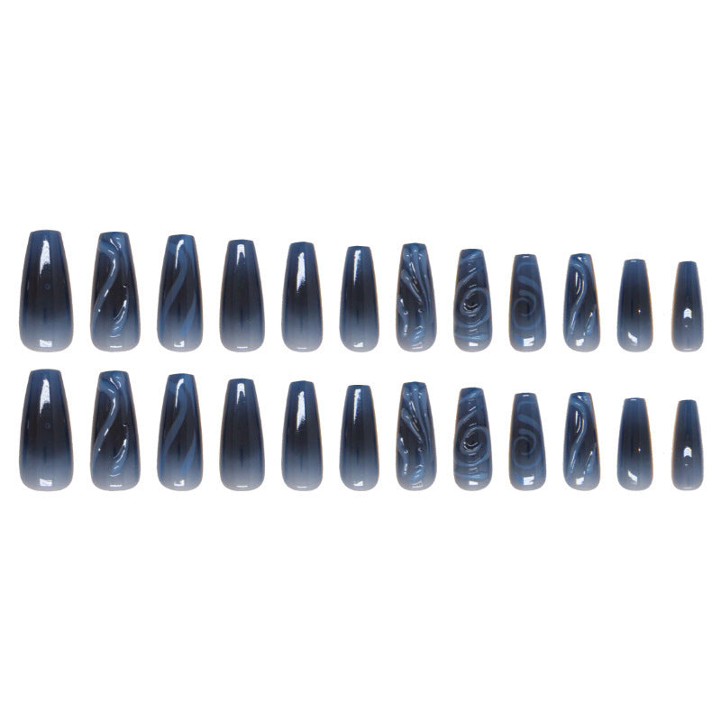 Künstlerische Swirl Press-On Nagelverlängerungen Brehn