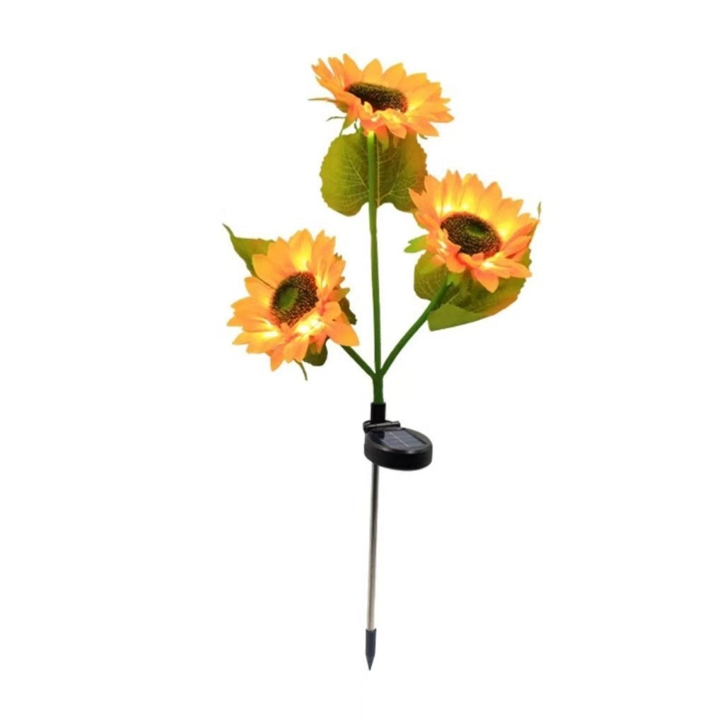 Solarbetriebene dekorative Sonnenblumen-Gartenstecker mit Multi-Bloom-LED-Wasserdichtem Paneel Brehn